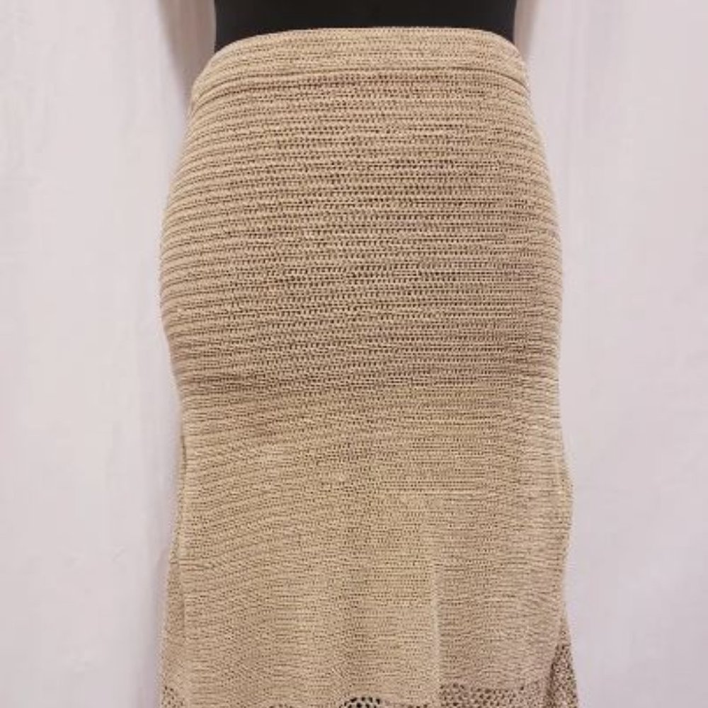 Beige Crochet Skirt